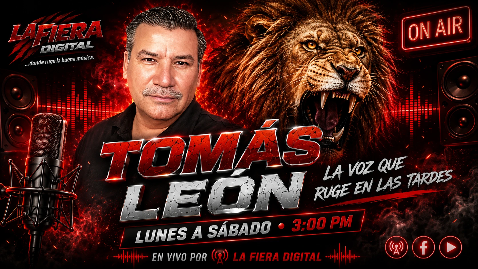 Tomás León en vivo en La Fiera Digital