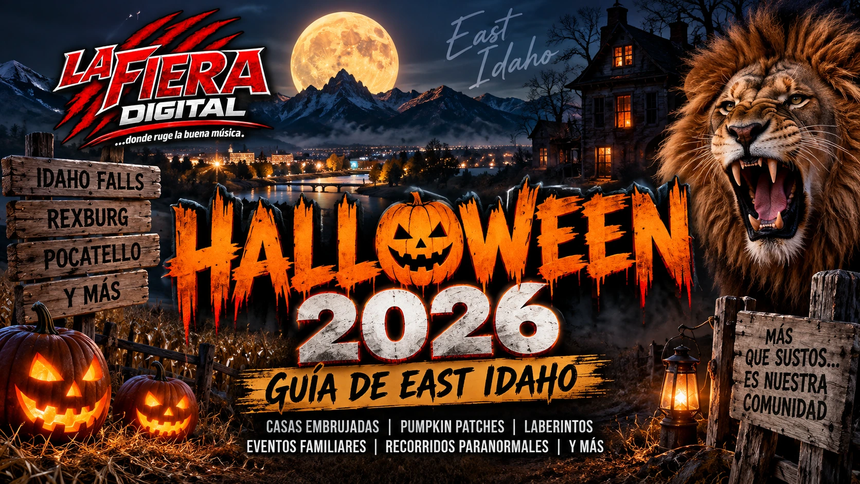 Halloween 2026 en East Idaho - atracciones en Idaho Falls, Rexburg y Pocatello