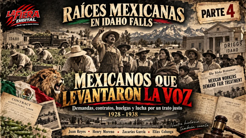 Trabajadores mexicanos en Idaho, Henry Moreno, Zacarías García, Elías Colunga y huelga de Driggs