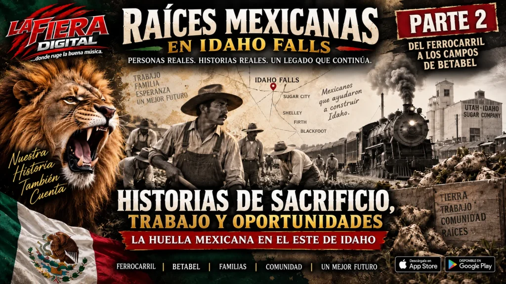 Raíces mexicanas en Idaho Falls Parte 2, historia de trabajadores mexicanos en los campos de betabel, el ferrocarril y la industria azucarera