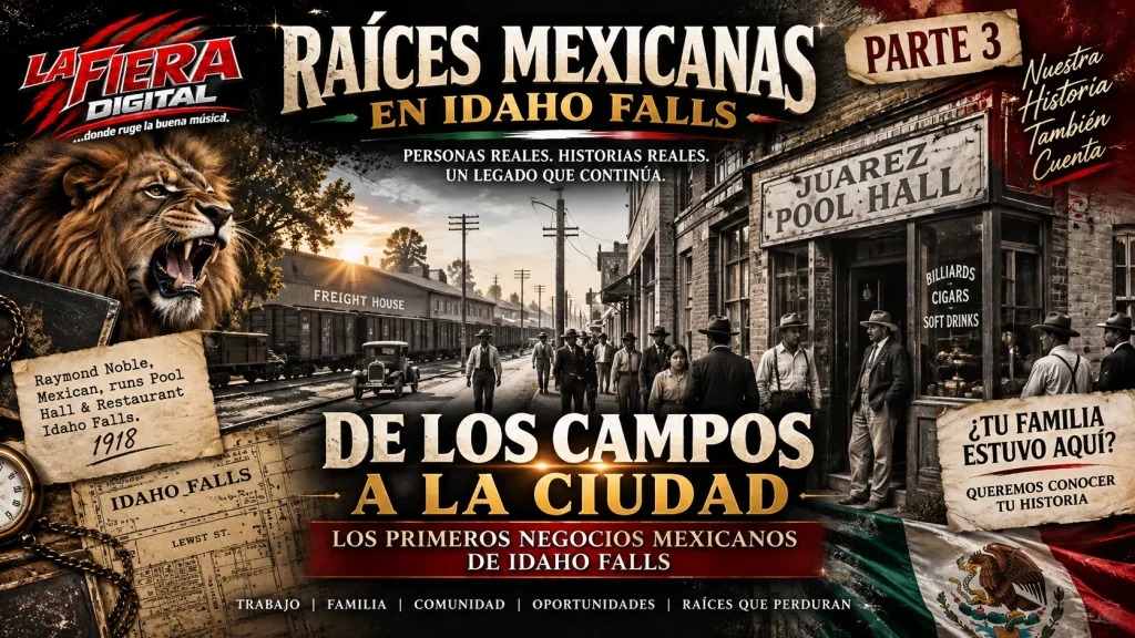Raíces mexicanas en Idaho Falls Parte 3, primeros negocios mexicanos, Juarez Pool Hall y comunidad mexicana en la ciudad